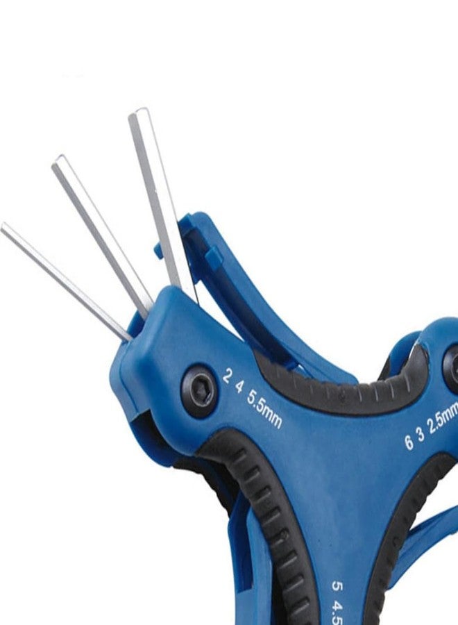 Sulfar Universal Folding Spanner Hand Tools 9 Sizes Folding Trident Torx Allen Hex Key Wrench Set, 170 Mm - Image 2